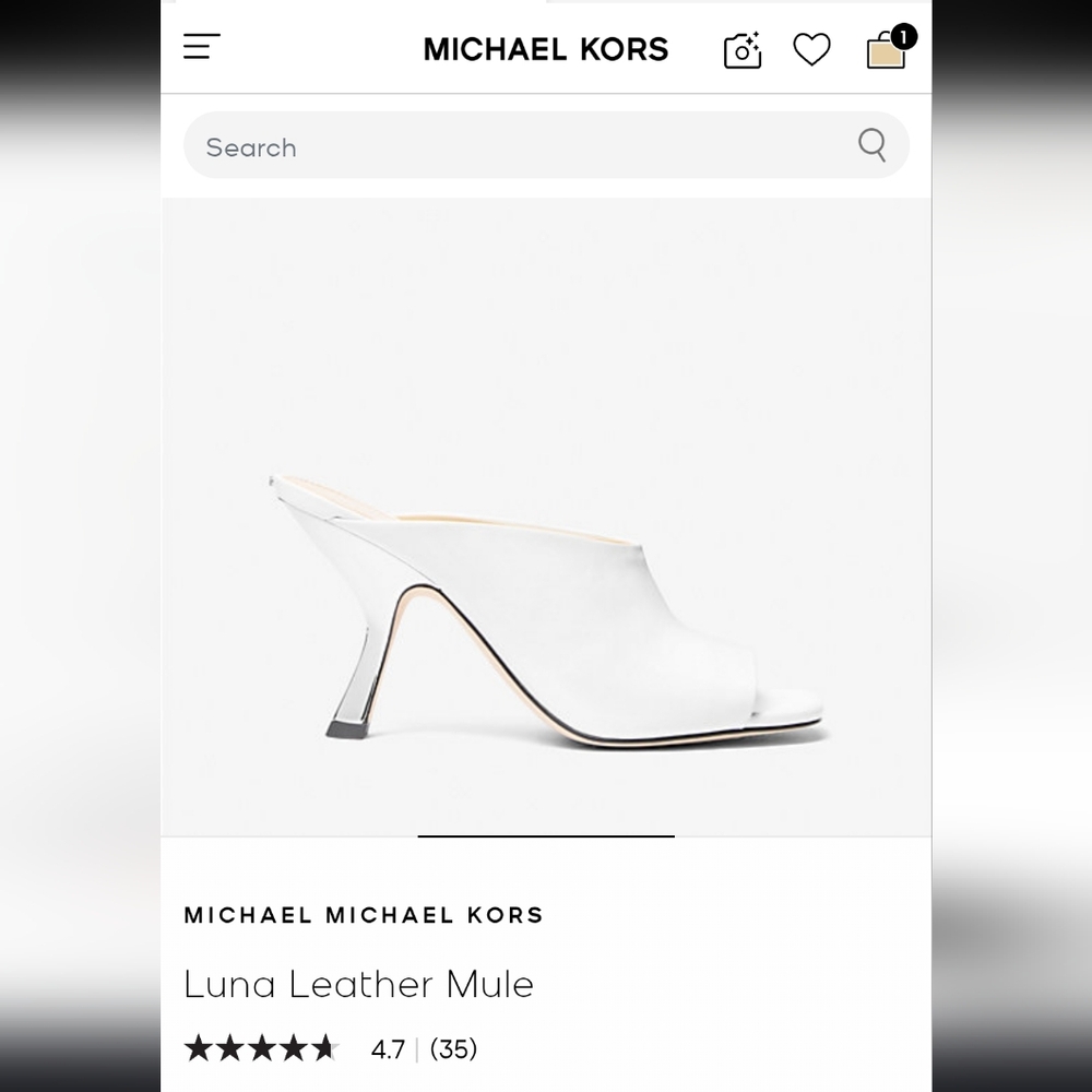 Michael Kors Cream Open-Toe Mules - Picture 6 of 7